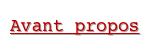 Avant propos 